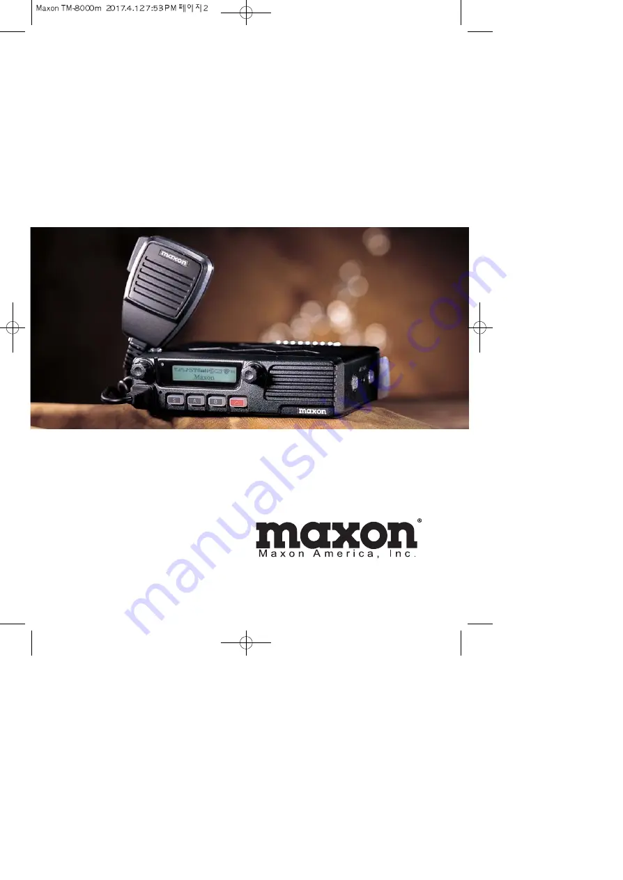 Maxon TM-2102 User Manual Download Page 2