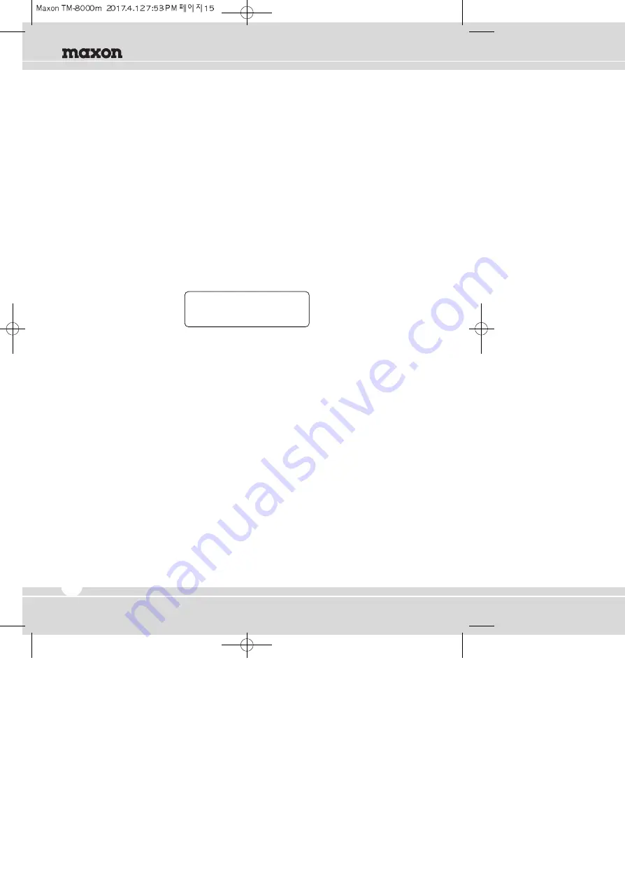 Maxon TM-2102 Скачать руководство пользователя страница 15