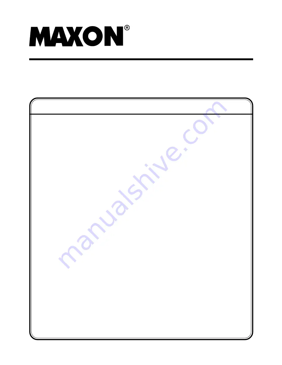 Maxon TUK-A-WAY 72-150 LMV Maintenance Manual Download Page 2