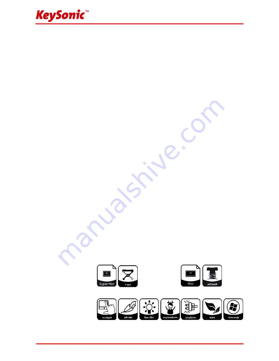 MaxPoint KeySonic ACK-340 U+ Operation Manual Download Page 3