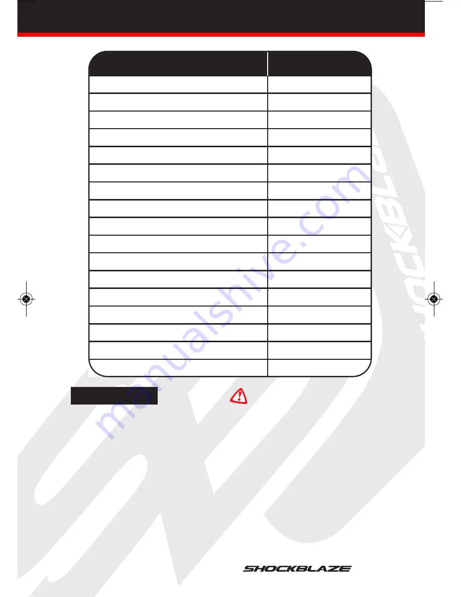 Maxtec SHOCKBLAZE Use And Instruction Book Download Page 25