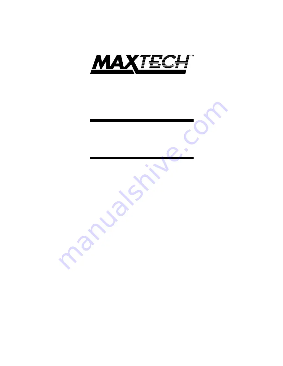 MaxTech XT4861 Скачать руководство пользователя страница 1