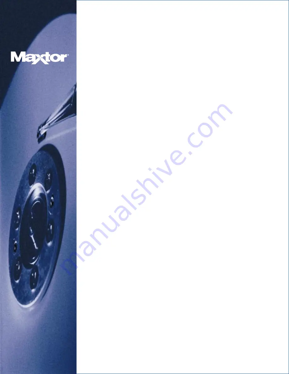 Maxtor 90750U3 Product Manual Download Page 1