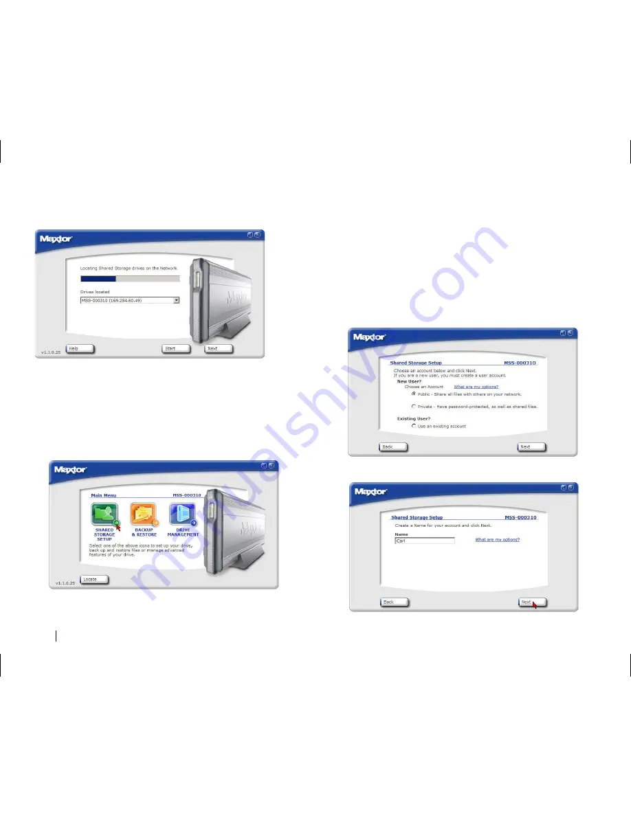 Maxtor Shared Storage Plus+ User Manual Download Page 12