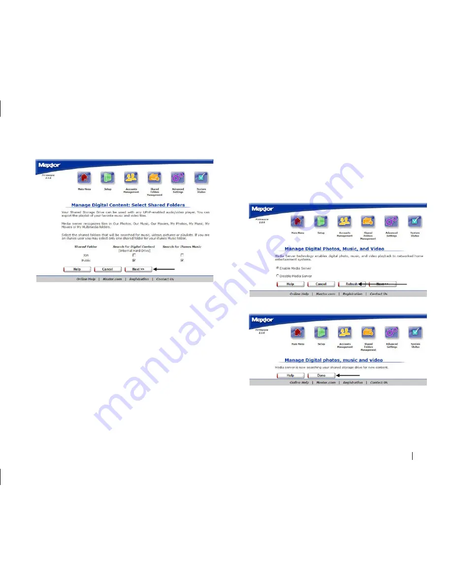 Maxtor Shared Storage Plus+ User Manual Download Page 53