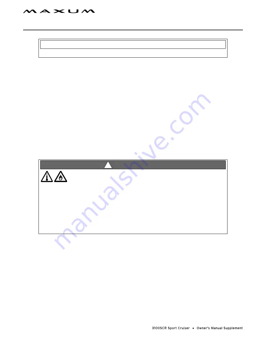 Maxum 3100 SCR Owner'S Manual Download Page 39