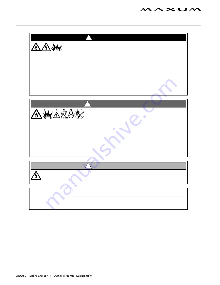 Maxum 3100 SCR Owner'S Manual Download Page 46