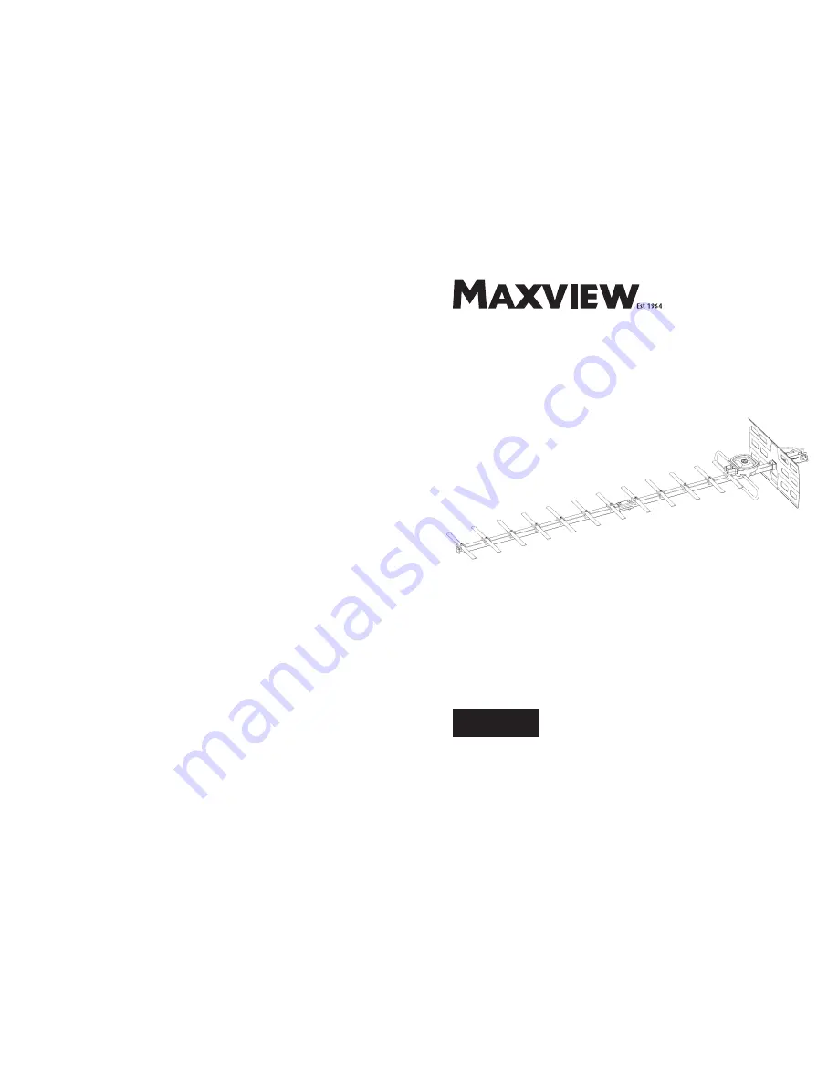 Maxview MXR0034 Скачать руководство пользователя страница 1