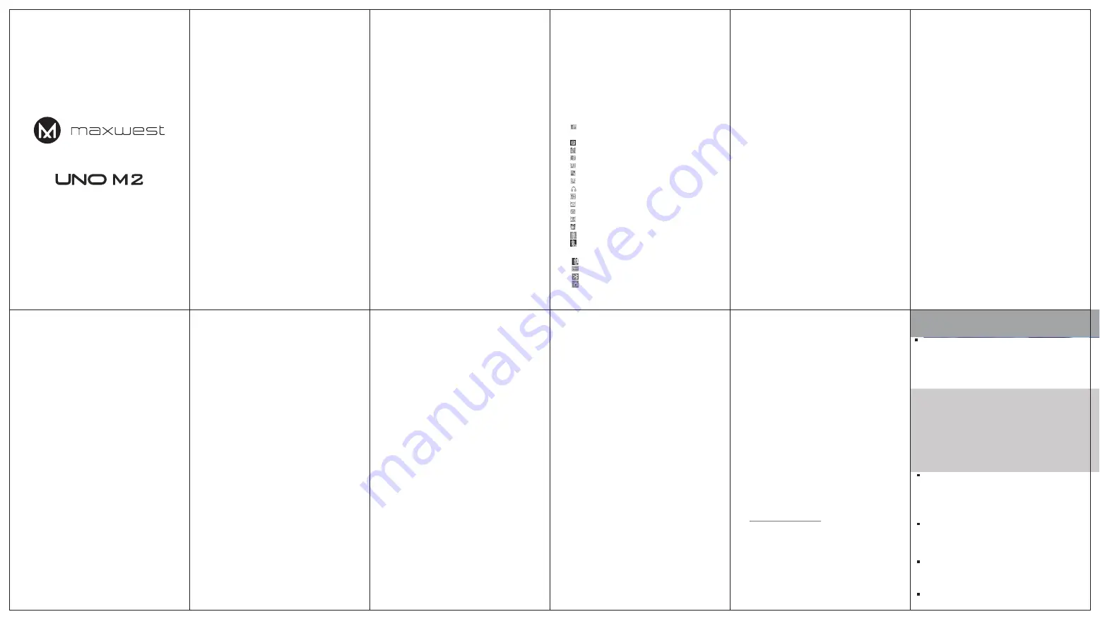 MaxWest UNO M2 User Manual Download Page 2