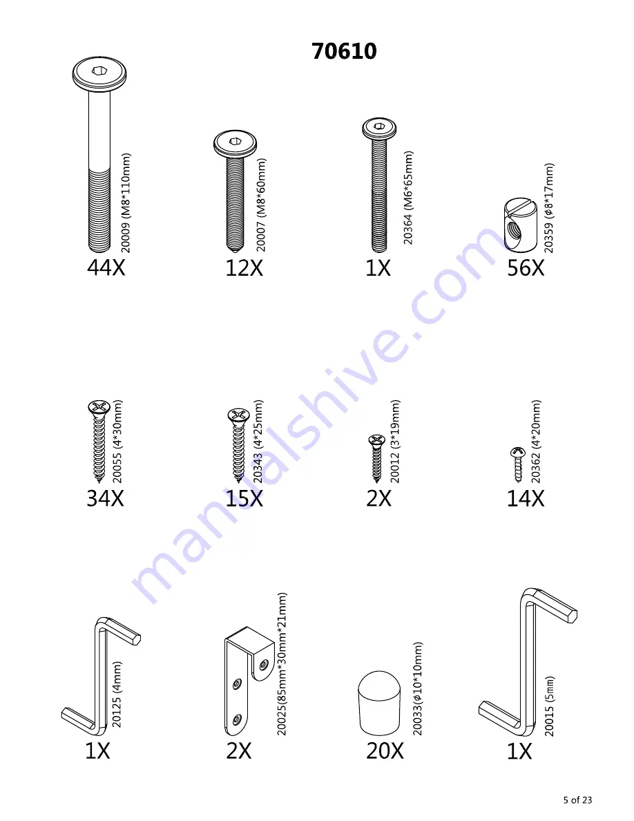 Maxwood Furniture Jackpot Low Loft Bed with End Ladder Assembly Instructions Manual Download Page 5