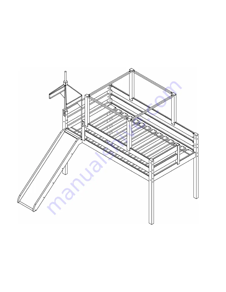 Maxwood Furniture Jackpot Low Loft Bed with End Ladder Скачать руководство пользователя страница 25