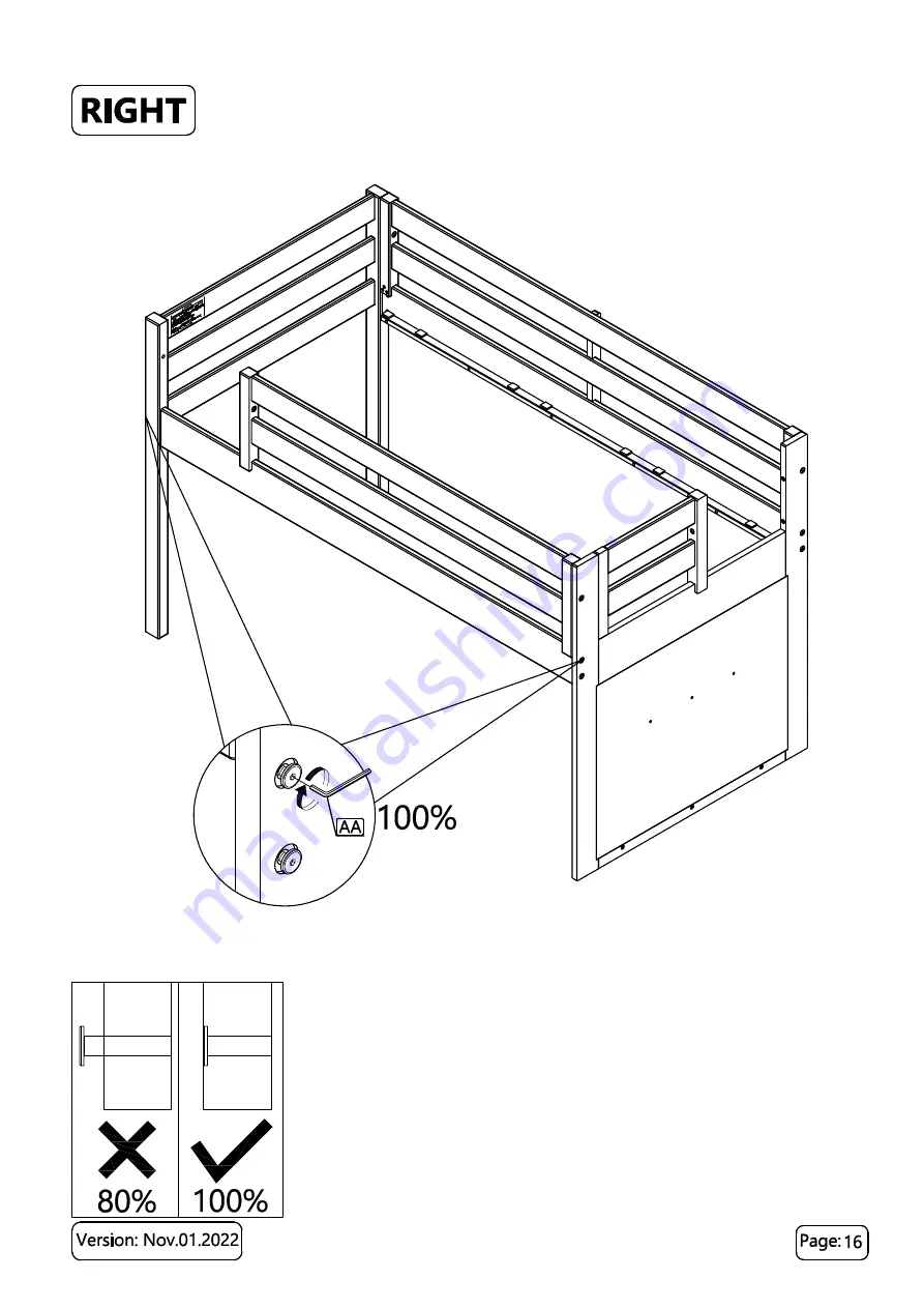 Maxwood Furniture ROOMS TO GO KIDS LOW LOFT Скачать руководство пользователя страница 16