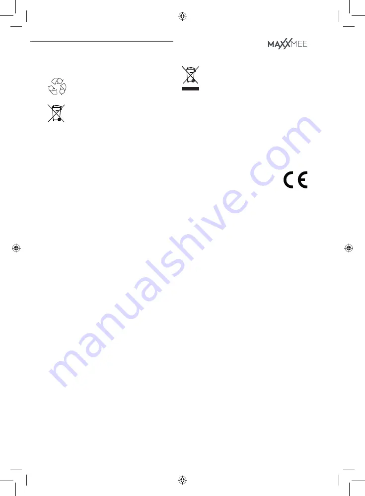 MAXXMEE 09814 Operating Instructions Manual Download Page 16