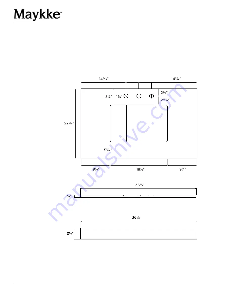 Maykke YSA1203601 Installation, Care Manual And Warranty Download Page 2