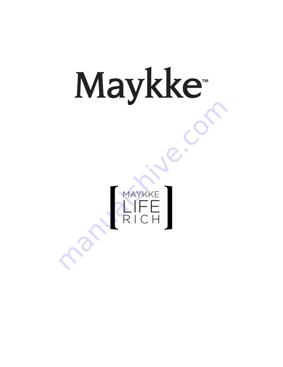 Maykke YSA1203601 Скачать руководство пользователя страница 4