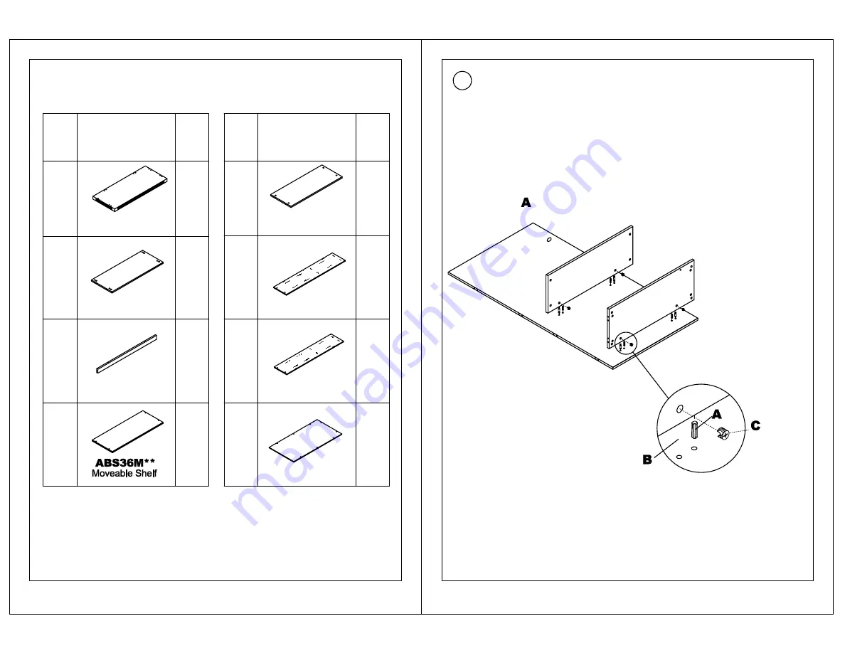 Mayline Aberdeen AB5S36 Assembly Instructions Download Page 2