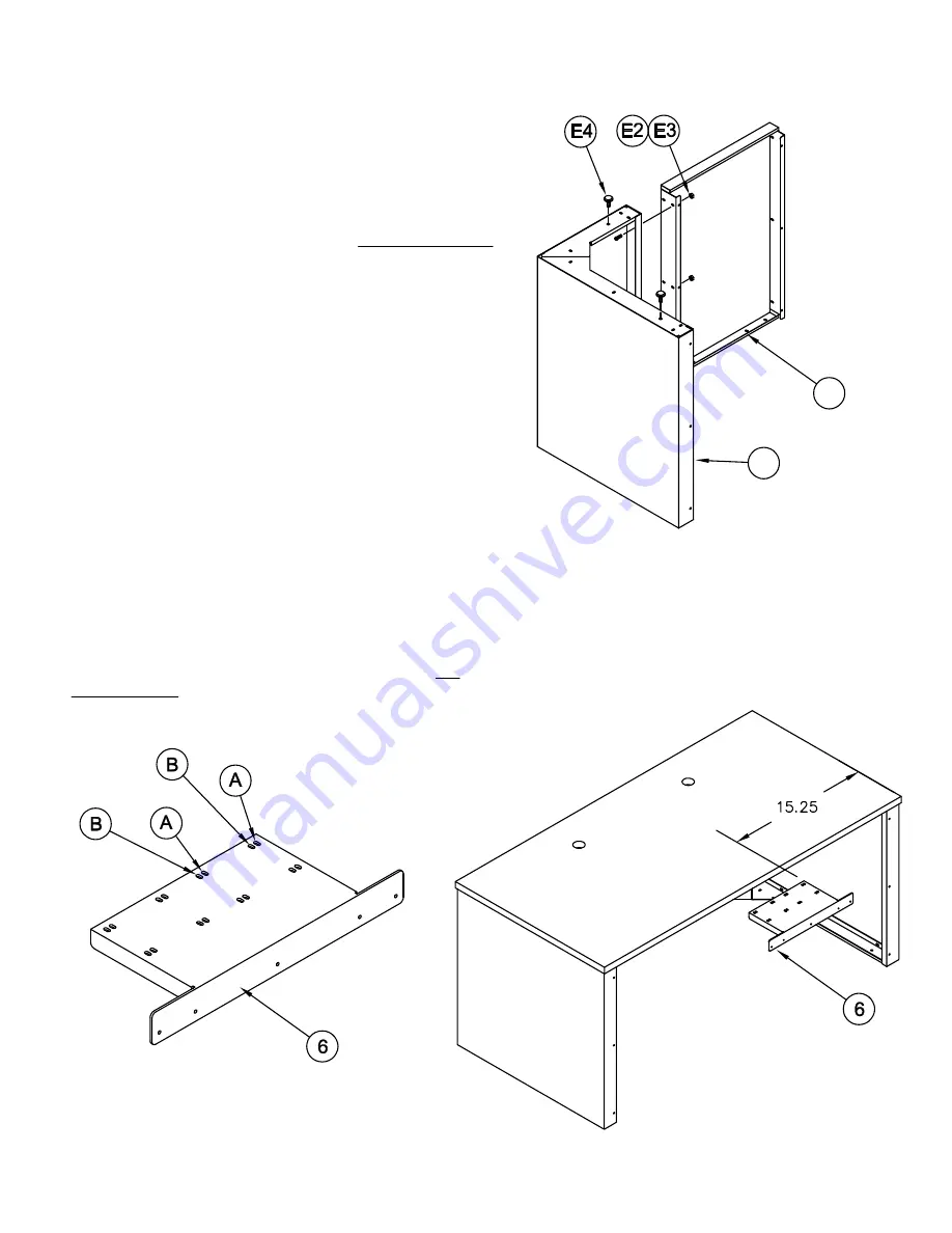 Mayline CSII TILT TOP RETURN Assembly Instructions Download Page 2