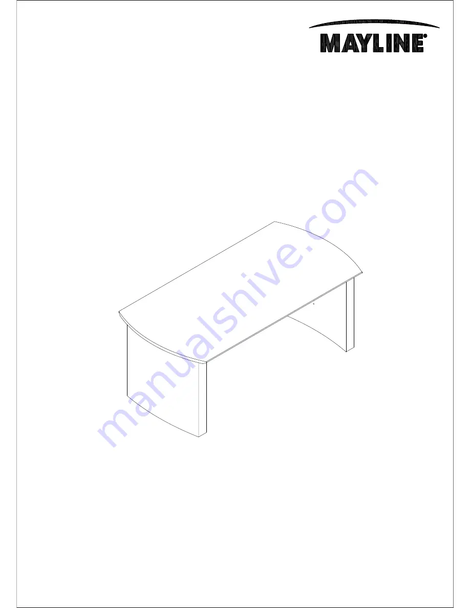 Mayline Medina MNDTHA63 Assembly Instructions Manual Download Page 1