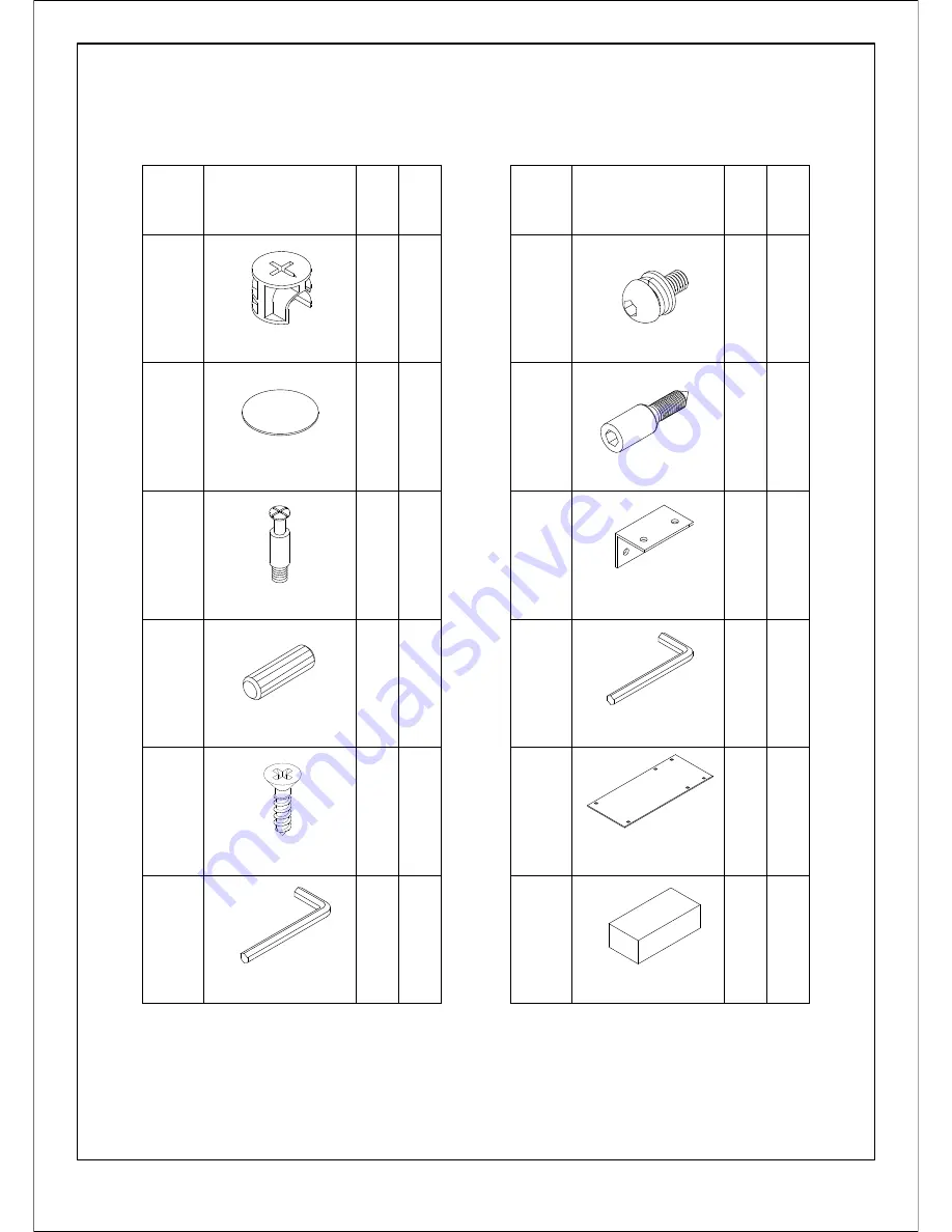 Mayline Medina MNDTHA63 Assembly Instructions Manual Download Page 2