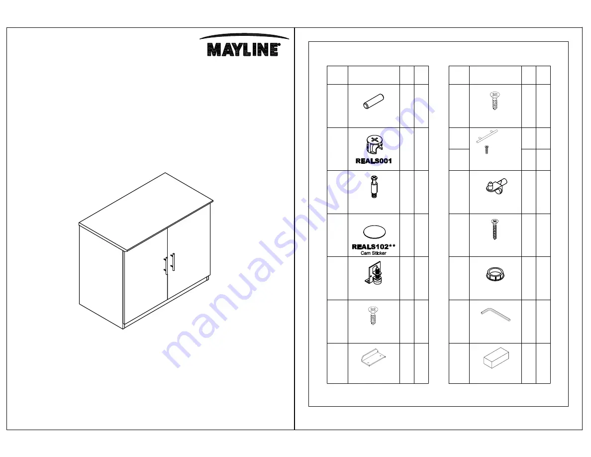 Mayline Medina Series Assembly Instructions Download Page 1