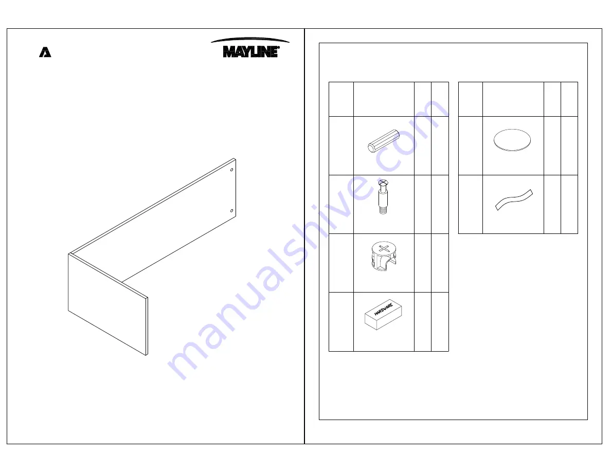 Mayline realoffice Aberdeen ARRS Assembly Instructions Download Page 1