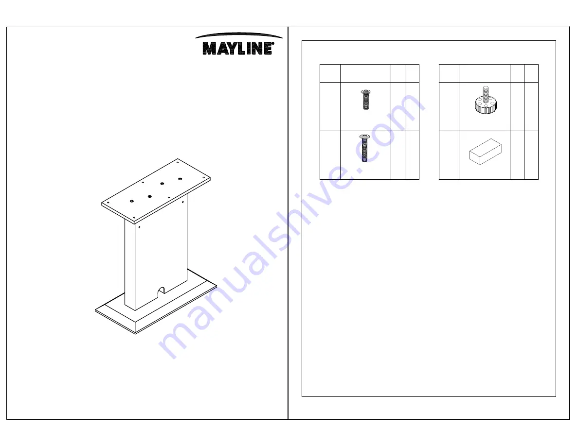 Mayline Sterling STECB Assembly Instructions Download Page 1