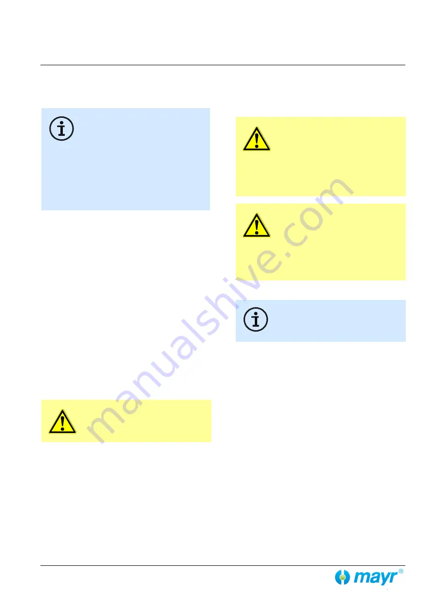 Mayr ROBA-servostop 8980.00 00 Operational Instructions Download Page 12