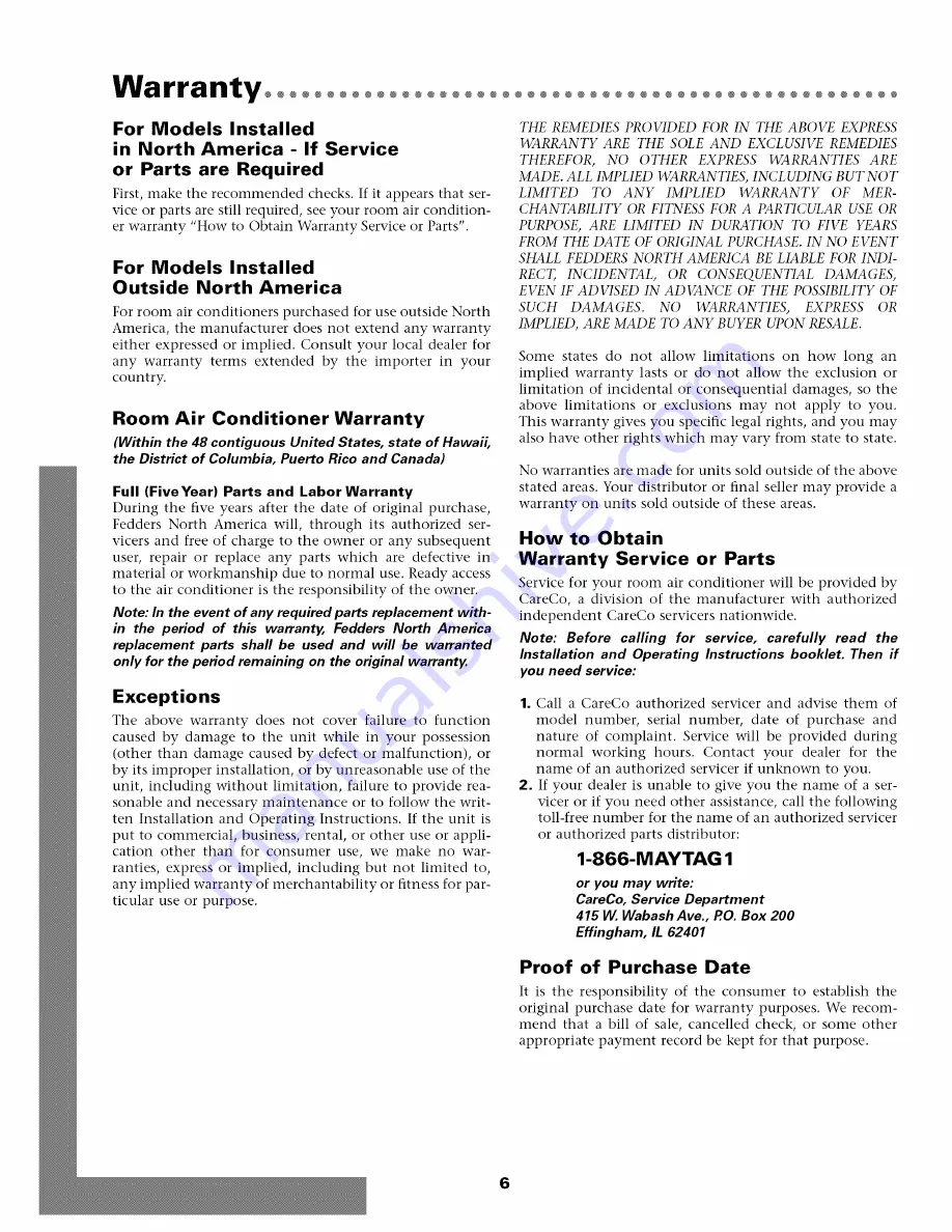 Maytag 23-11-2200N-002 User Manual Download Page 7