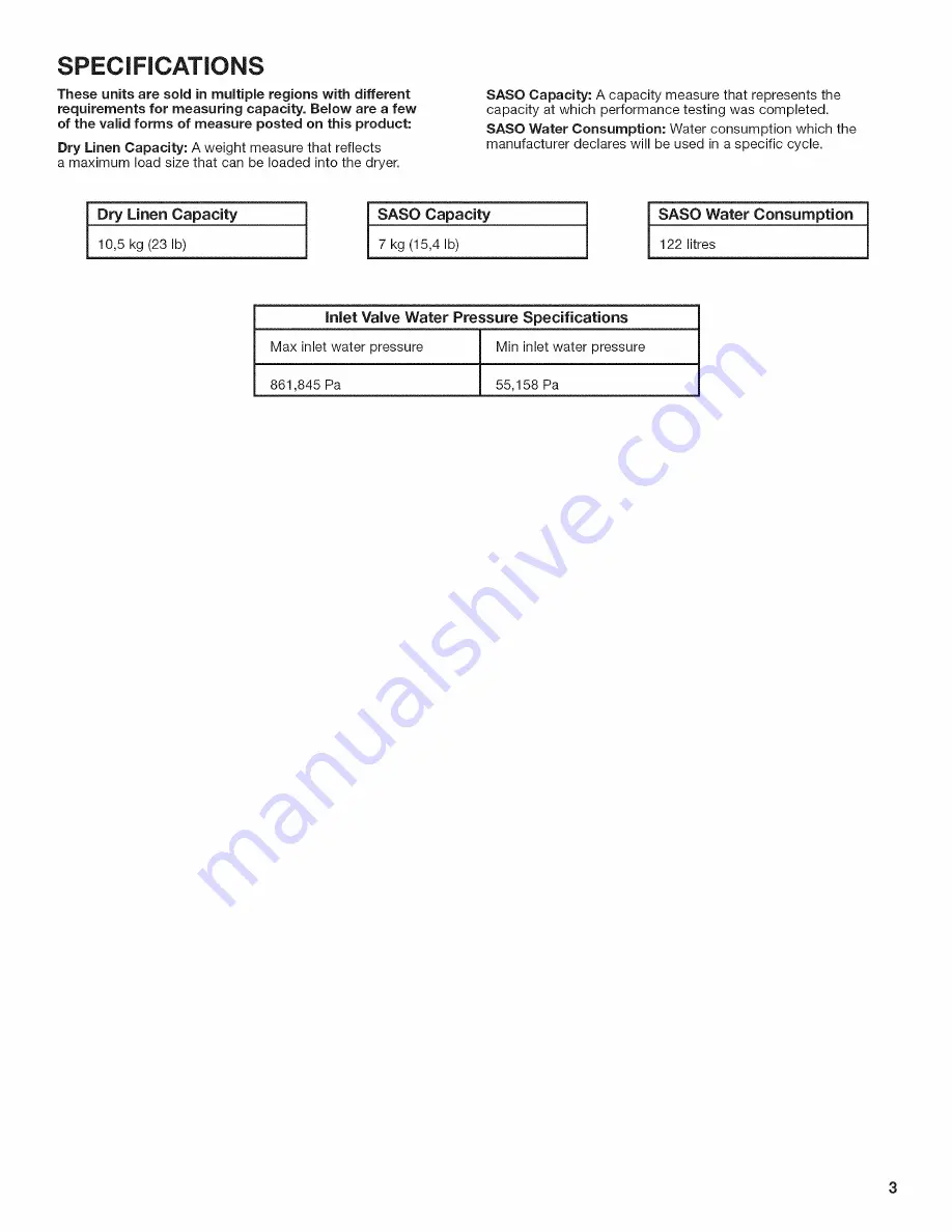 Maytag 4GMVWC400 Use And Care Manual Download Page 3