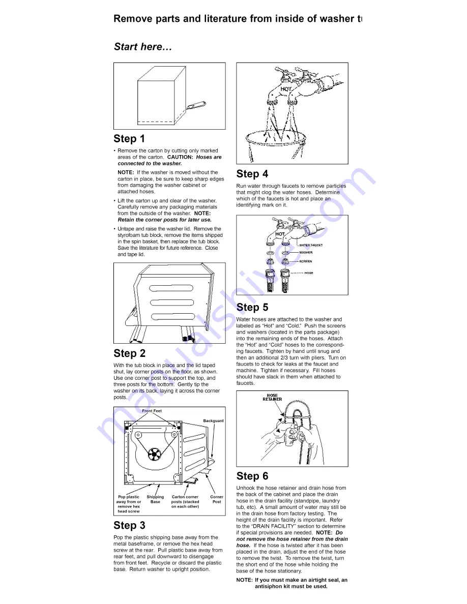 Maytag Atlantis MAV6260AWW Installation Instructions Manual Download Page 4