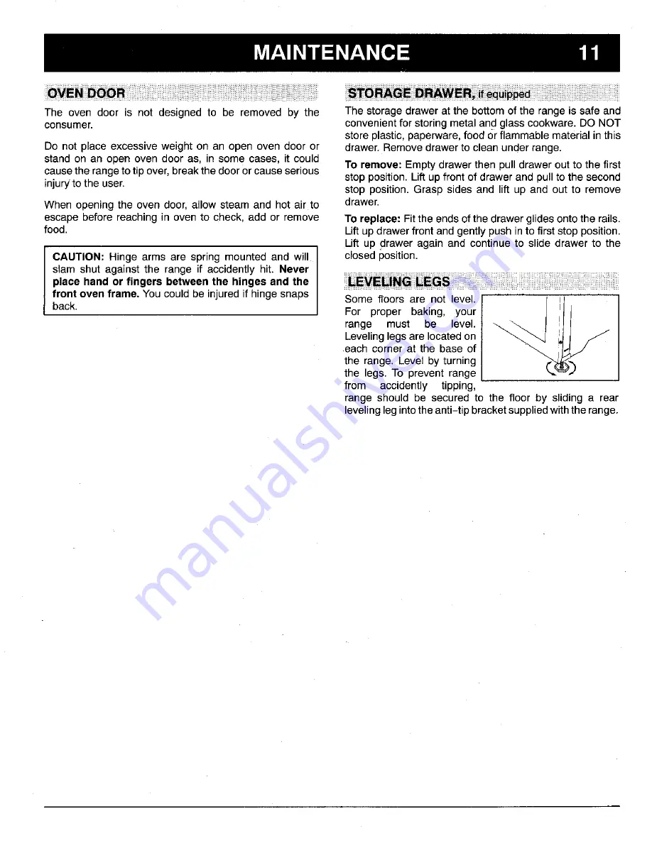 Maytag CE1500PAW User Manual Download Page 12