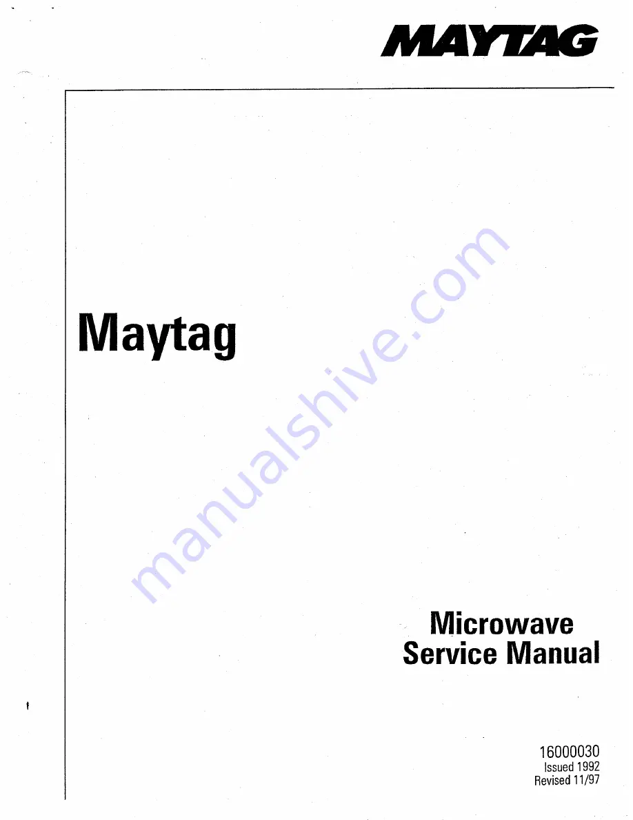 Maytag CME900 Скачать руководство пользователя страница 1