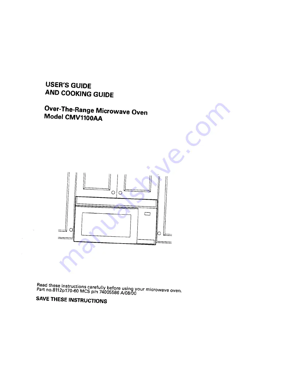 Maytag CMV1100AA Скачать руководство пользователя страница 1