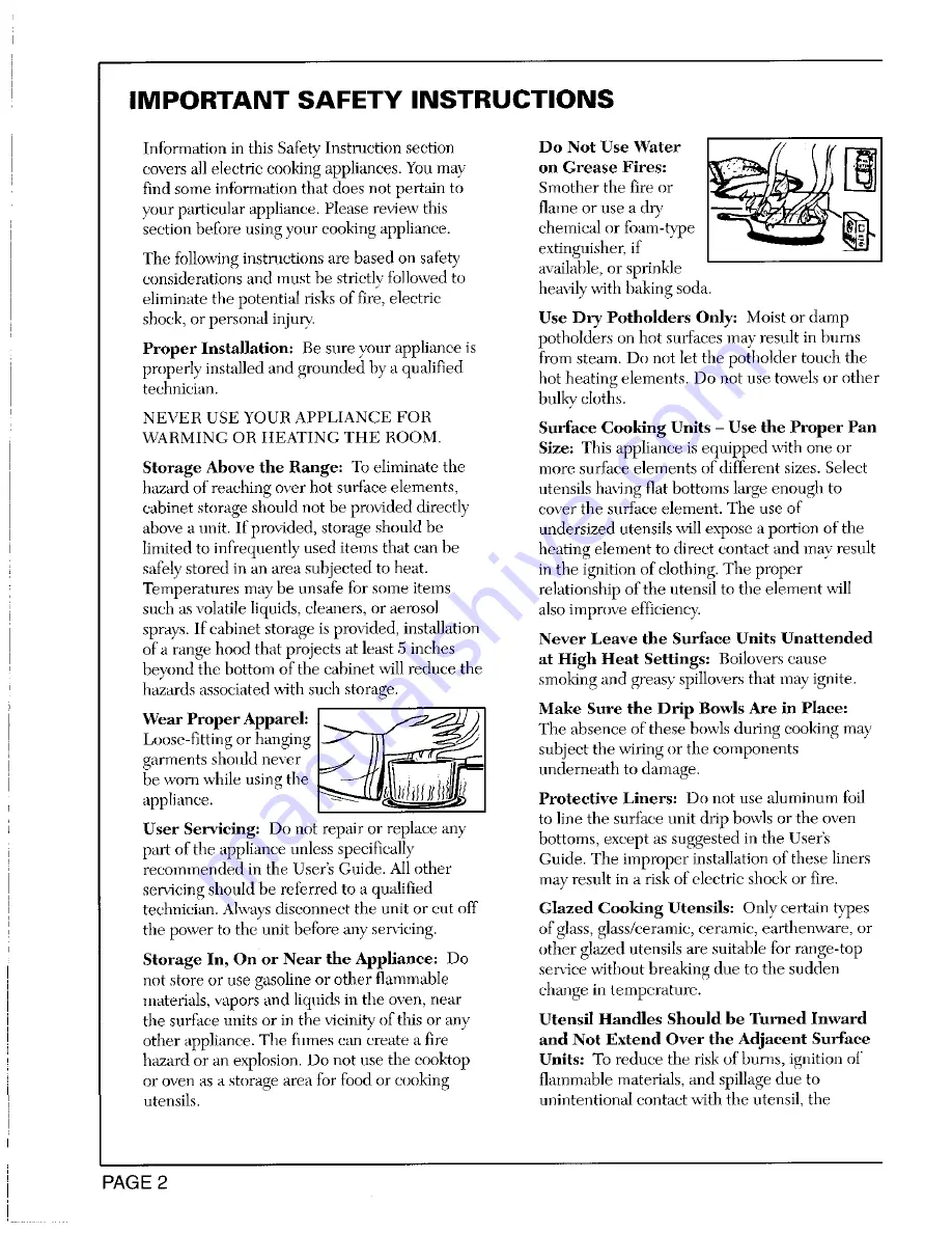 Maytag CRE9900ACB Owner'S Manual Download Page 3