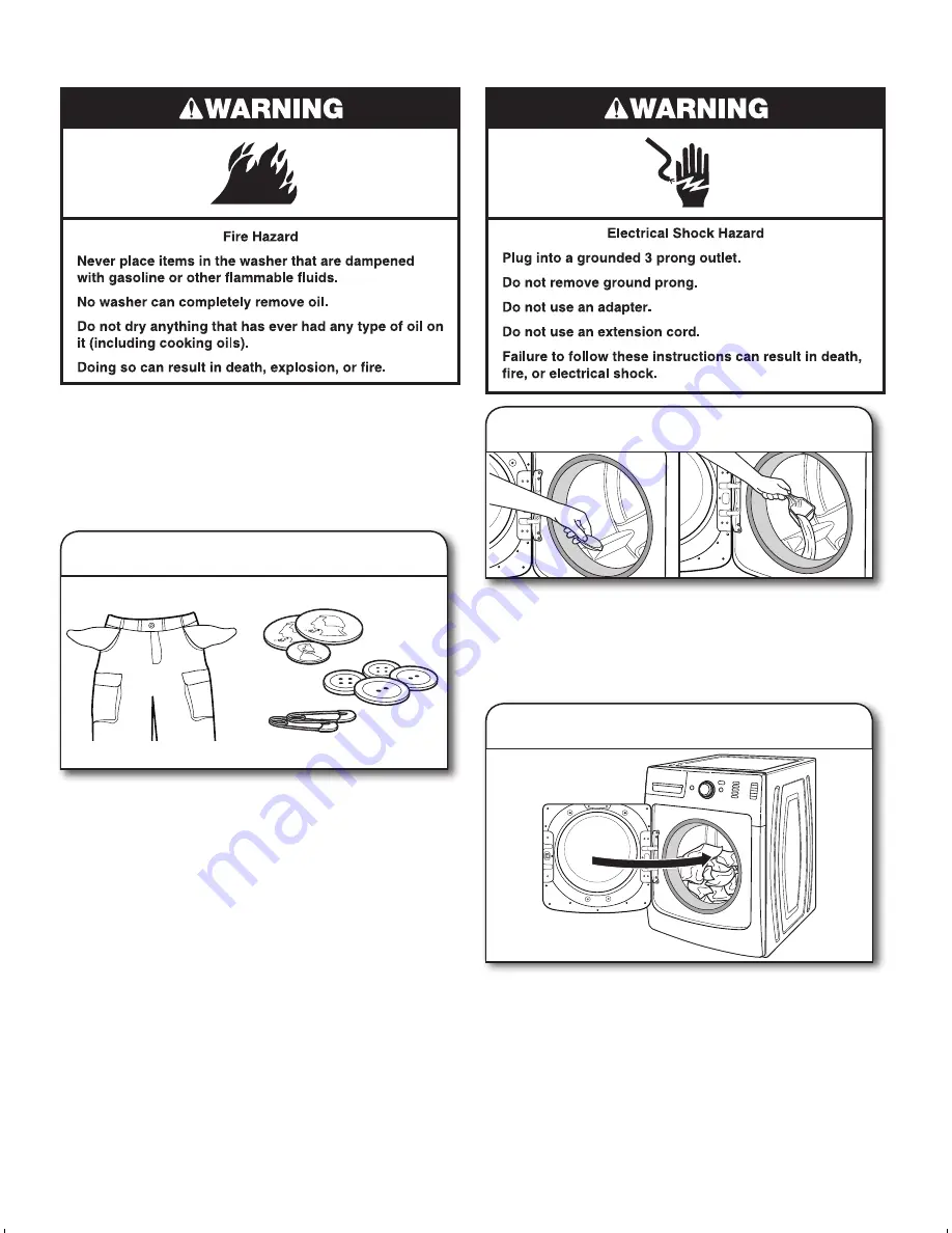 Maytag Front-loading automatic washer Скачать руководство пользователя страница 10