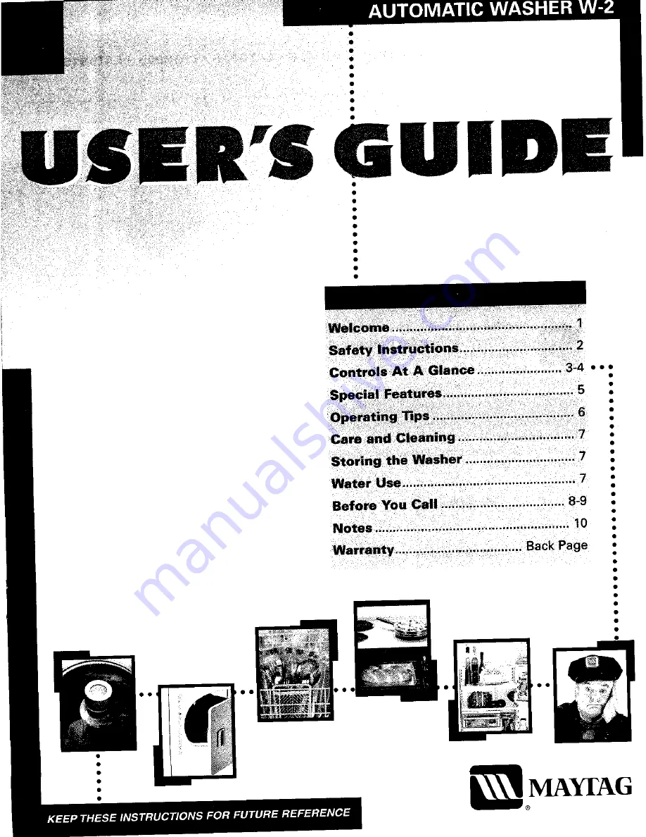 Maytag LAT1916 User Manual Download Page 1