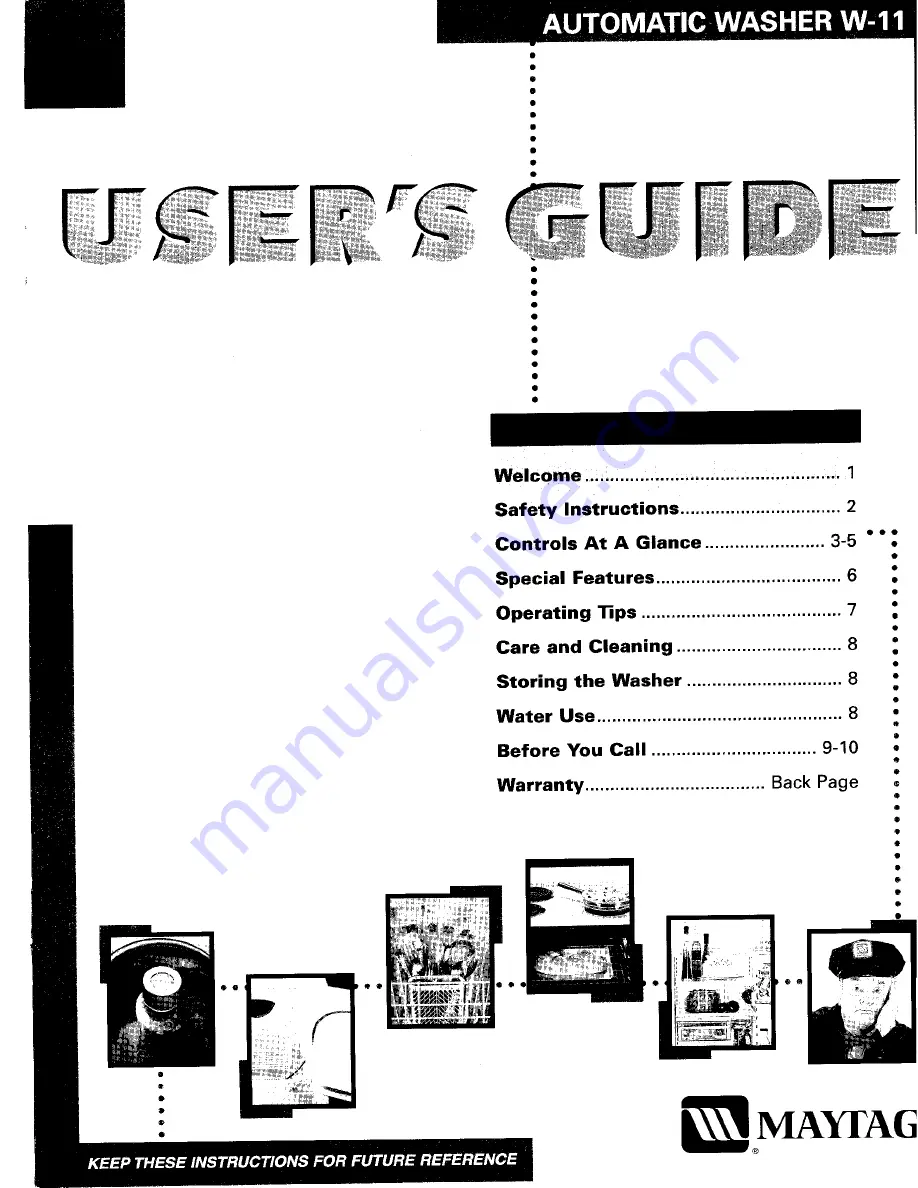 Maytag LAT9766 User Manual Download Page 1