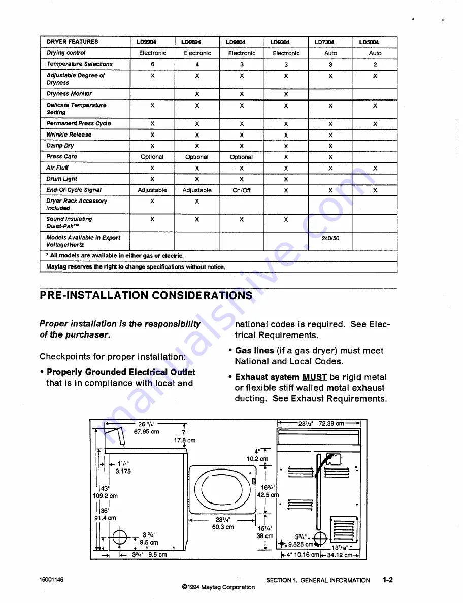 Maytag ld 7314 Скачать руководство пользователя страница 10