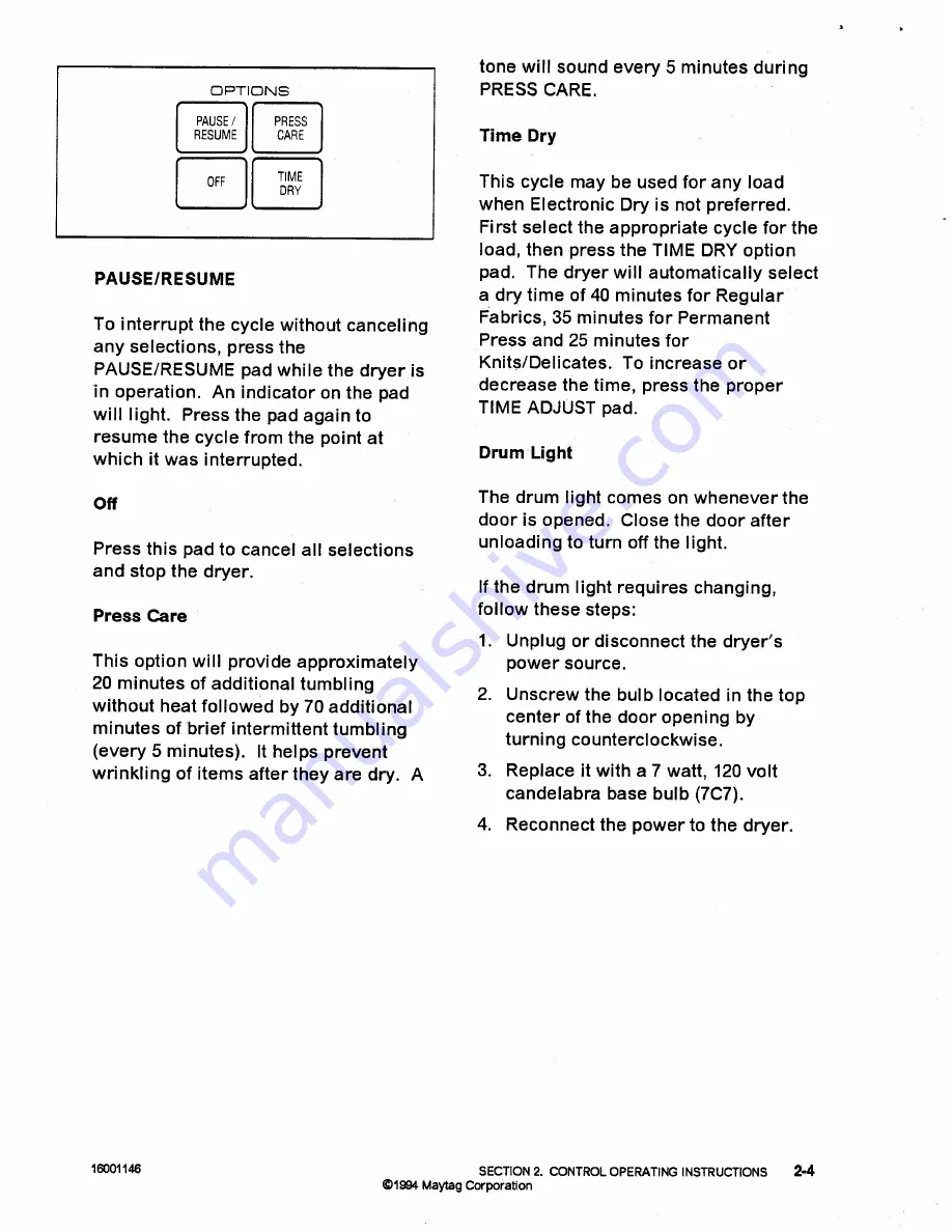 Maytag ld 7314 Service Manual Download Page 36