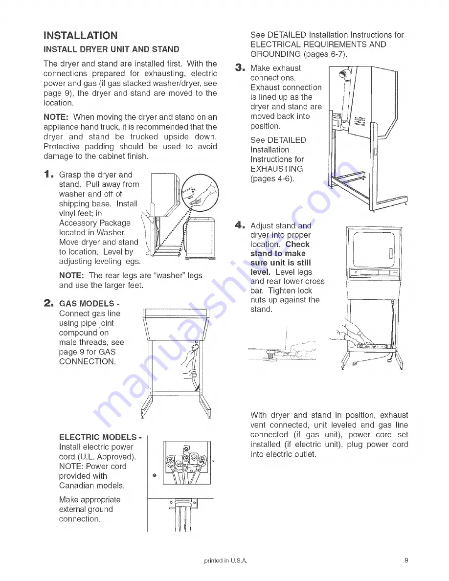 Maytag LSE7806ACE Installation Instructions Manual Download Page 10