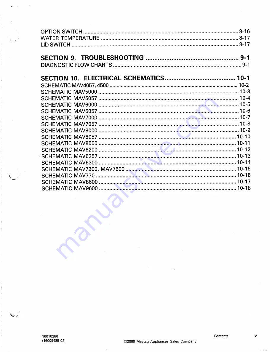 Maytag MAV4057 Service Manual Download Page 7