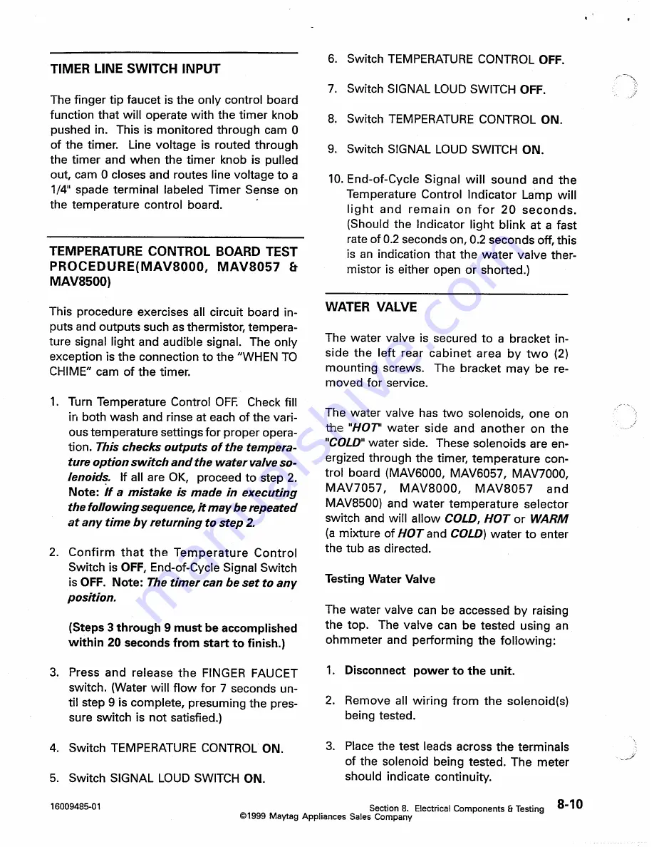 Maytag MAV4057 Service Manual Download Page 80