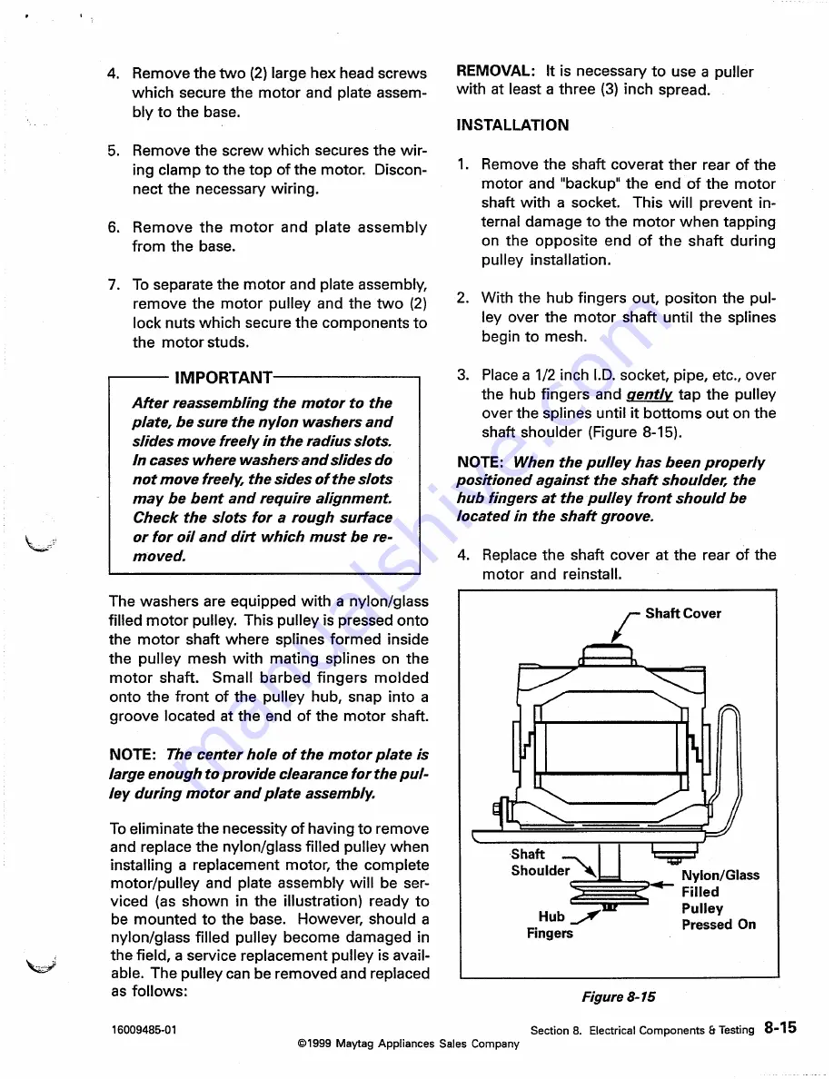 Maytag MAV4057 Service Manual Download Page 85