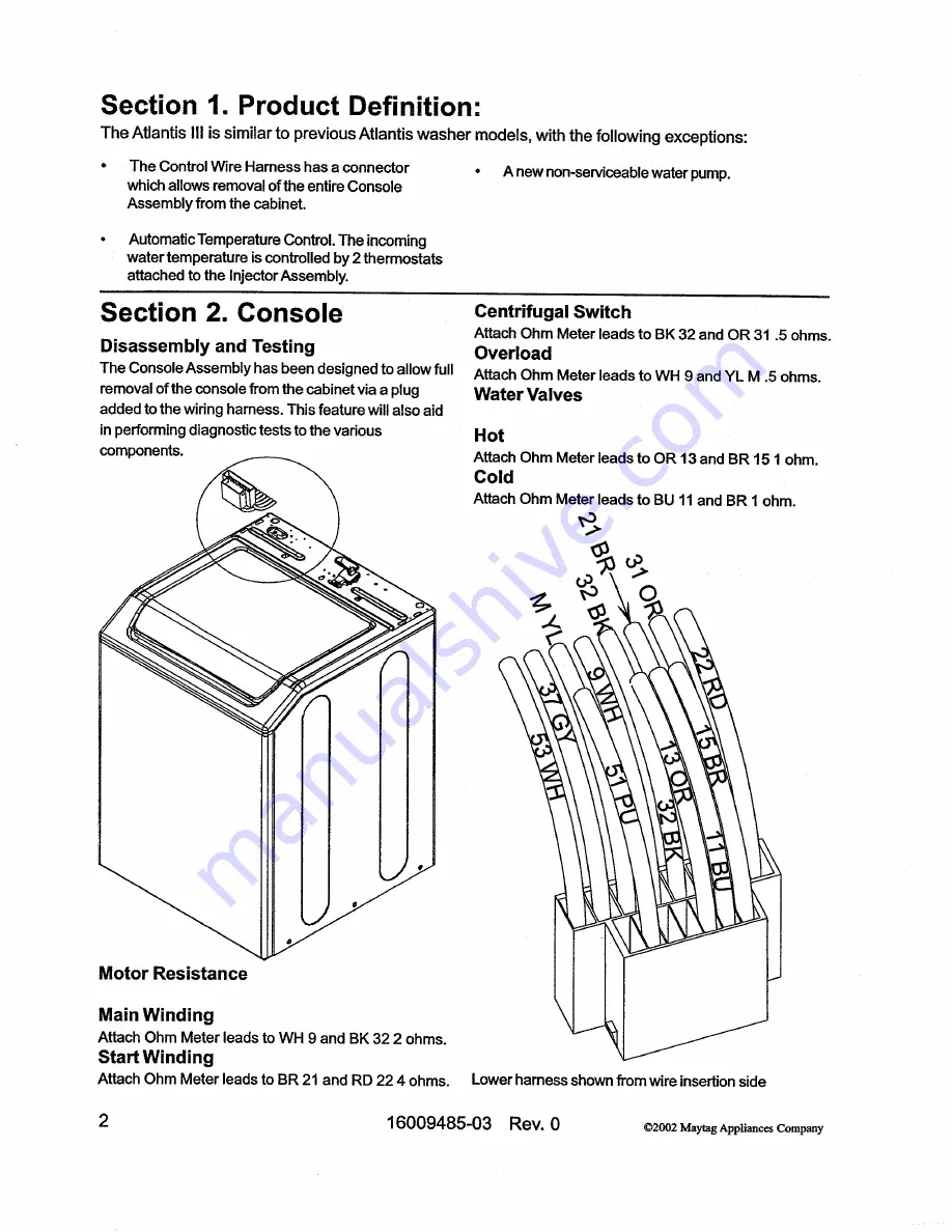 Maytag MAV4057 Service Manual Download Page 116