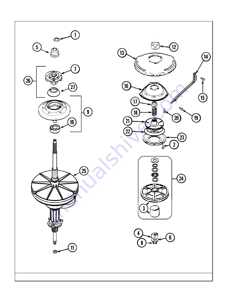 Maytag MAV9504EWW Repair Parts List Manual Download Page 6