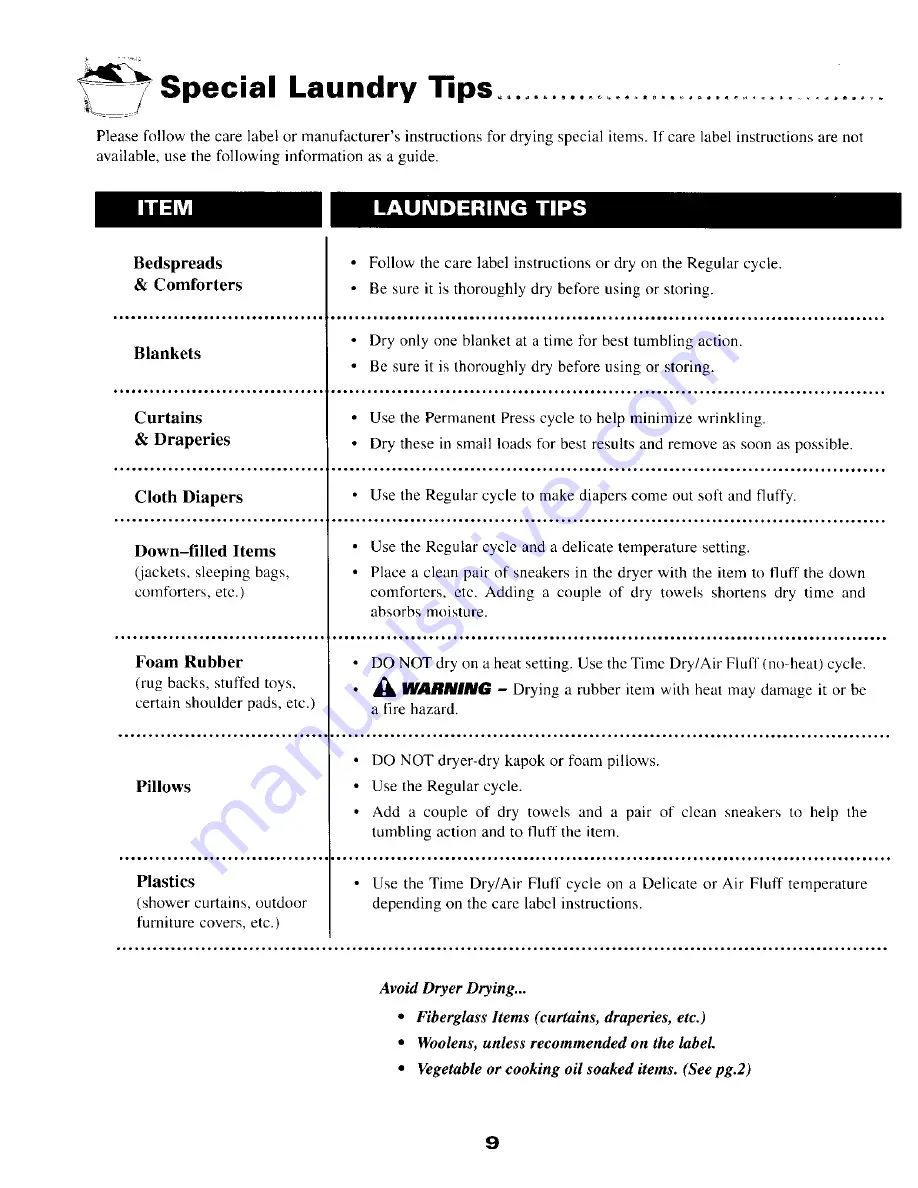 Maytag MD9806 User Manual Download Page 10