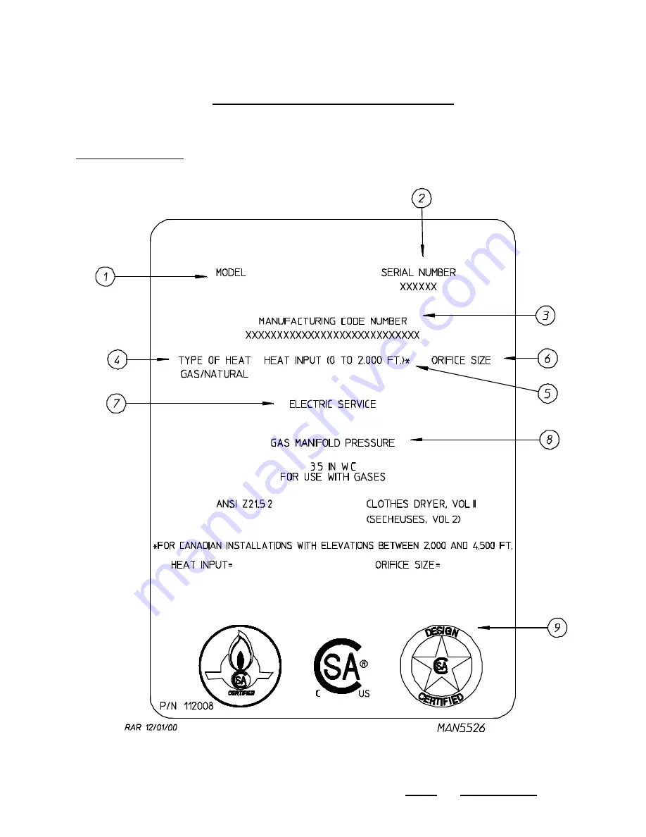 Maytag MDG-50 Installation Manual Download Page 49