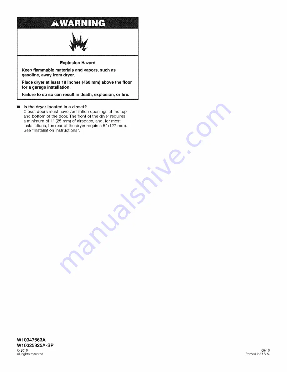 Maytag MEDB750YW0 Installation Instructions Manual Download Page 20