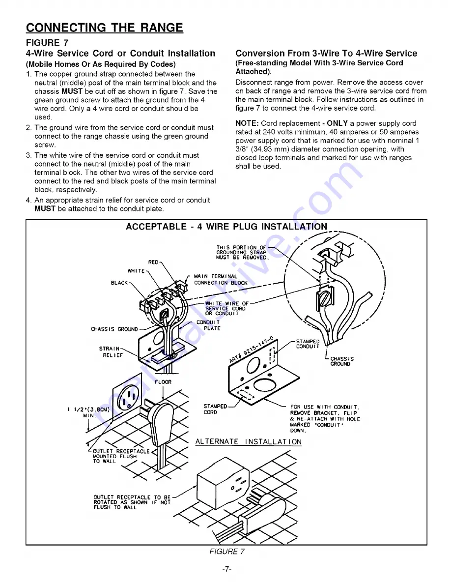 Maytag MER5750BAQ - Electric Range Installation Manual Download Page 7