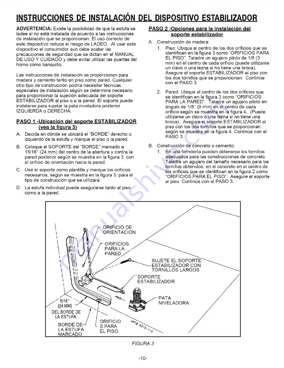 Maytag MER5750BAQ - Electric Range Installation Manual Download Page 10